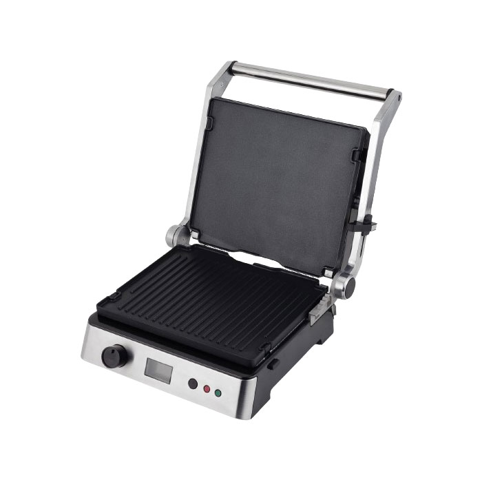 Hur hindrar jag köttet från att hålla fast vid grillplattan när jag grillar på en platt kontaktgrill?